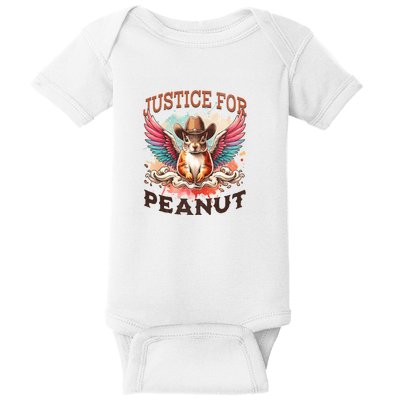 Justice For Peanut The Squirrel Peanut Squirrel Baby Bodysuit