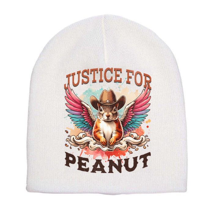 Justice For Peanut The Squirrel Peanut Squirrel Short Acrylic Beanie