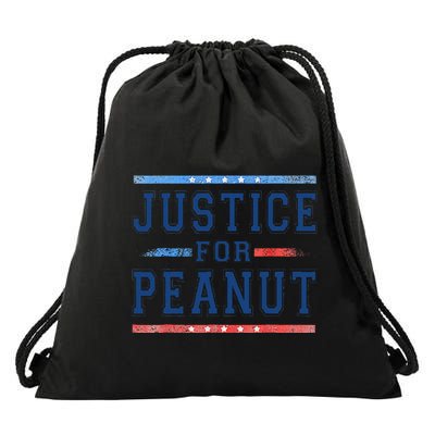 Justice For Peanut The Squirrel Peanut Squirrel Drawstring Bag