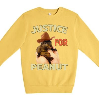 Justice For Peanut The Squirrel Premium Crewneck Sweatshirt