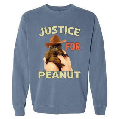 Justice For Peanut The Squirrel Garment-Dyed Sweatshirt