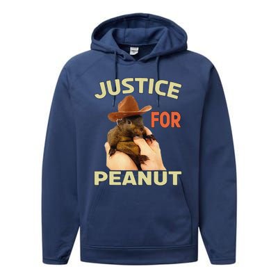 Justice For Peanut The Squirrel Performance Fleece Hoodie