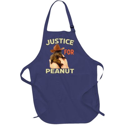 Justice For Peanut The Squirrel Full-Length Apron With Pockets