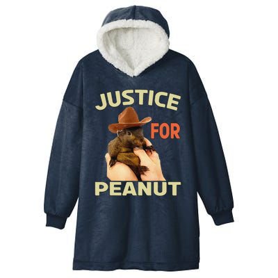 Justice For Peanut The Squirrel Hooded Wearable Blanket