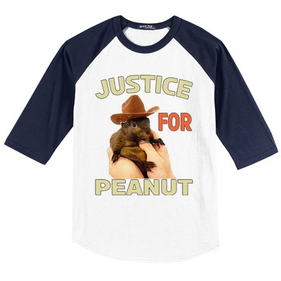 Justice For Peanut The Squirrel Baseball Sleeve Shirt