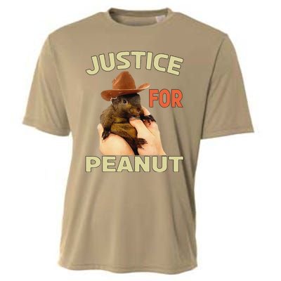 Justice For Peanut The Squirrel Cooling Performance Crew T-Shirt