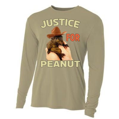 Justice For Peanut The Squirrel Cooling Performance Long Sleeve Crew