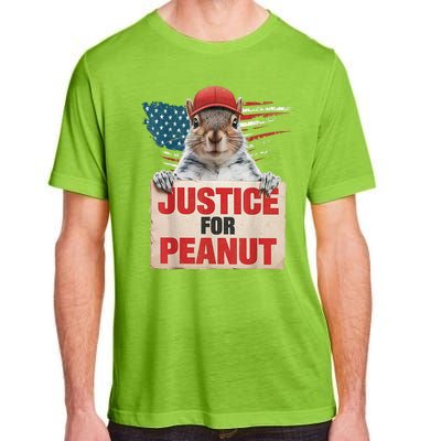 Justice For Peanut The Squirrel American Flag Peanut Squirrel Gift Adult ChromaSoft Performance T-Shirt