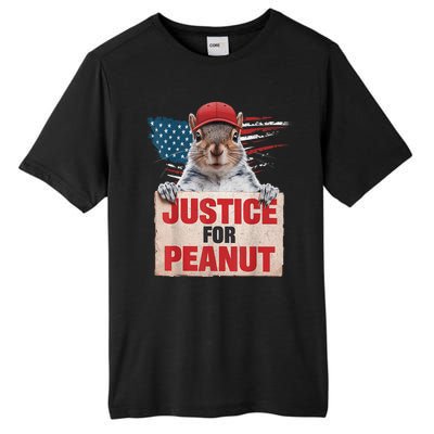 Justice For Peanut The Squirrel American Flag Peanut Squirrel Gift Tall Fusion ChromaSoft Performance T-Shirt