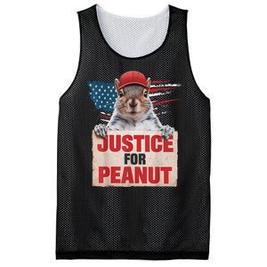 Justice For Peanut The Squirrel American Flag Peanut Squirrel Gift Mesh Reversible Basketball Jersey Tank