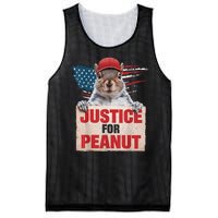 Justice For Peanut The Squirrel American Flag Peanut Squirrel Gift Mesh Reversible Basketball Jersey Tank