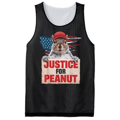 Justice For Peanut The Squirrel American Flag Peanut Squirrel Gift Mesh Reversible Basketball Jersey Tank