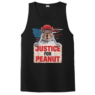 Justice For Peanut The Squirrel American Flag Peanut Squirrel Gift PosiCharge Competitor Tank