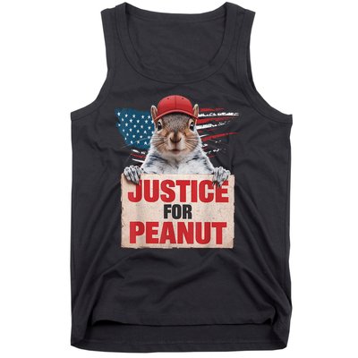 Justice For Peanut The Squirrel American Flag Peanut Squirrel Gift Tank Top