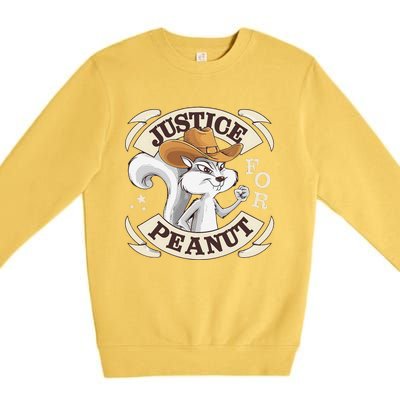 Justice For Peanut The Squirrel Premium Crewneck Sweatshirt