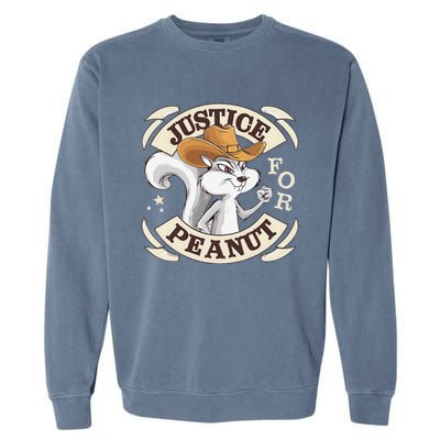 Justice For Peanut The Squirrel Garment-Dyed Sweatshirt