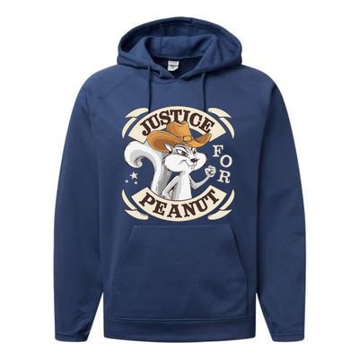 Justice For Peanut The Squirrel Performance Fleece Hoodie