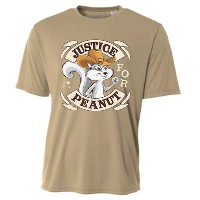 Justice For Peanut The Squirrel Cooling Performance Crew T-Shirt