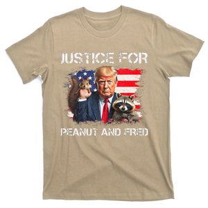 Justice For Peanut Squirrel Fred Raccoon Vote Trump Maga T-Shirt