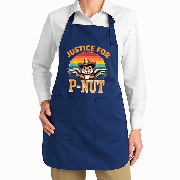 Justice For Peanut P’Nut Pnut Squirrel Lover Full-Length Apron With Pockets