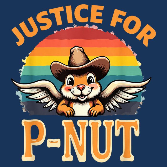 Justice For Peanut P’Nut Pnut Squirrel Lover Full-Length Apron With Pockets