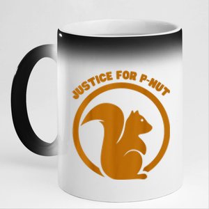 Justice For Peanut P’Nut Pnut Squirrel Lover 11oz Black Color Changing Mug