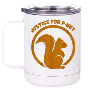 Justice For Peanut P’Nut Pnut Squirrel Lover 12 oz Stainless Steel Tumbler Cup