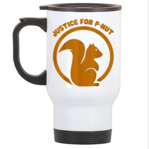 Justice For Peanut P’Nut Pnut Squirrel Lover Stainless Steel Travel Mug