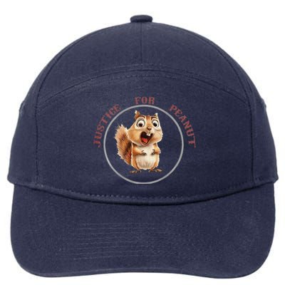 Justice For Peanut Design For Peanut Squirrel 7-Panel Snapback Hat