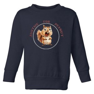 Justice For Peanut Design For Peanut Squirrel Toddler Sweatshirt