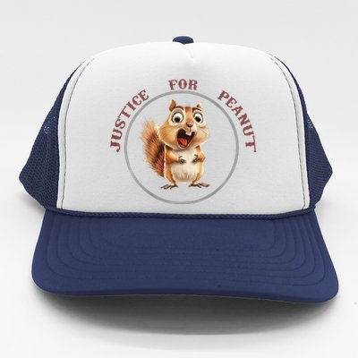 Justice For Peanut Design For Peanut Squirrel Trucker Hat