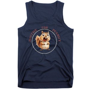 Justice For Peanut Design For Peanut Squirrel Tank Top