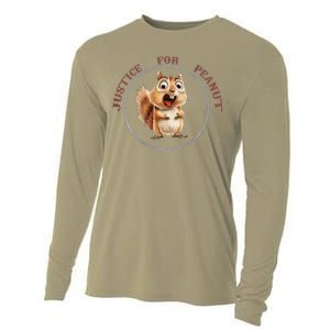 Justice For Peanut Design For Peanut Squirrel Cooling Performance Long Sleeve Crew