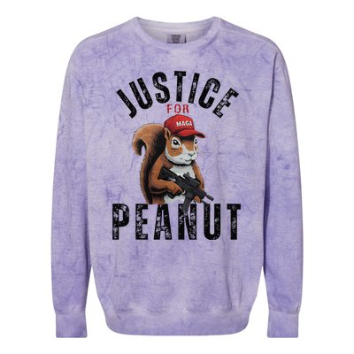 Justice For Peanut The Squirrel & Fred The Racoon Colorblast Crewneck Sweatshirt