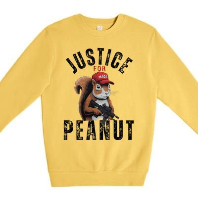 Justice For Peanut The Squirrel & Fred The Racoon Premium Crewneck Sweatshirt