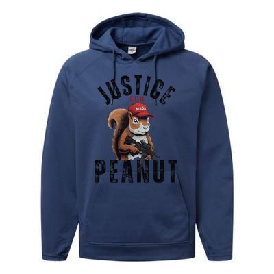 Justice For Peanut The Squirrel & Fred The Racoon Performance Fleece Hoodie