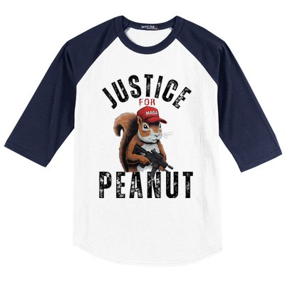 Justice For Peanut The Squirrel & Fred The Racoon Baseball Sleeve Shirt