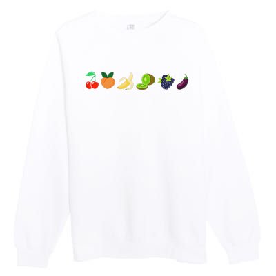 Just Freaking Peachy Feeling Summer Apparel  Premium Crewneck Sweatshirt