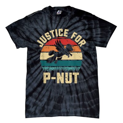 Justice For Peanut P’Nut Pnut Squirrel Lover Tie-Dye T-Shirt