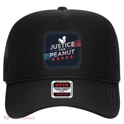 Justice For Peanut The Squirrel P地Ut Pnut Peanut Squirrel High Crown Mesh Back Trucker Hat