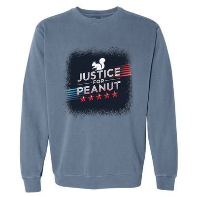 Justice For Peanut The Squirrel P地Ut Pnut Peanut Squirrel Garment-Dyed Sweatshirt