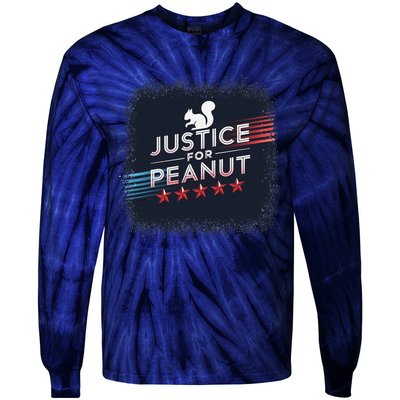 Justice For Peanut The Squirrel P地Ut Pnut Peanut Squirrel Tie-Dye Long Sleeve Shirt