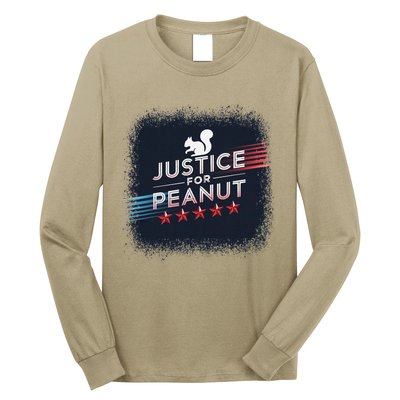 Justice For Peanut The Squirrel P地Ut Pnut Peanut Squirrel Long Sleeve Shirt