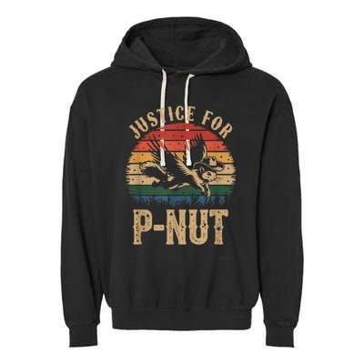 Justice For Peanut P’Nut Pnut Squirrel Lover Garment-Dyed Fleece Hoodie