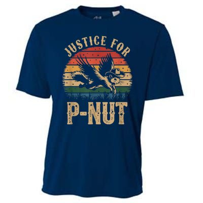 Justice For Peanut P’Nut Pnut Squirrel Lover Cooling Performance Crew T-Shirt