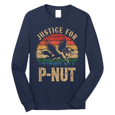 Justice For Peanut P’Nut Pnut Squirrel Lover Long Sleeve Shirt