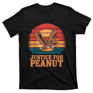 Justice For Peanut The Squirrel Peanut Squirrel Retro T-Shirt