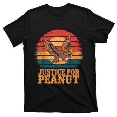 Justice For Peanut The Squirrel Peanut Squirrel Retro T-Shirt