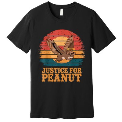 Justice For Peanut The Squirrel Peanut Squirrel Retro Premium T-Shirt