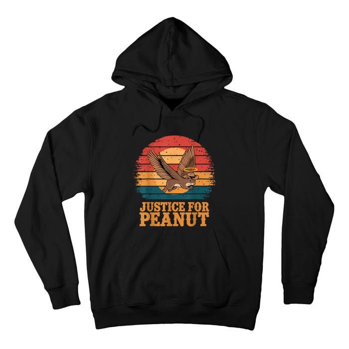 Justice For Peanut The Squirrel Peanut Squirrel Retro Tall Hoodie